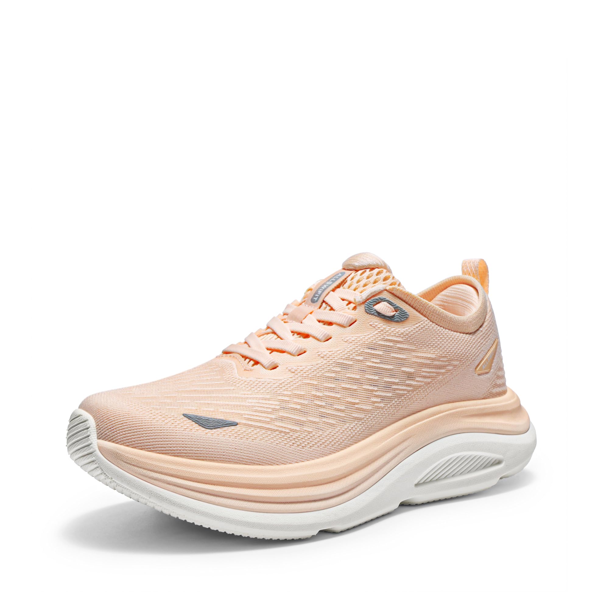 ALLSWIFIT Damskie buty do chodzenia, poduszka do biegania, tenisówki, antypoślizgowe, wygodne, oddychające, trening, siłownia, sport, sportowe, modne trampki, Koralowy róż, 40 EU