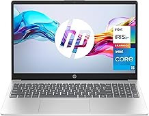 HP 15-fd0188ns - Ordenador portátil de 15.6" FHD (Intel Core i5-1334U, 16GB RAM, 512GB SSD, Intel Iris Xe Graphics, Sin Sistema Operativo) Plata - Teclado QWERTY Español