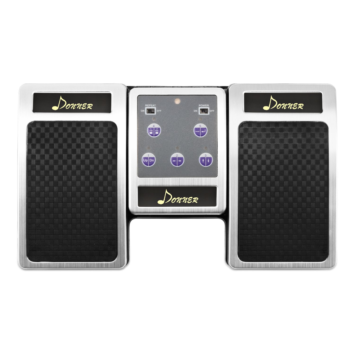 Donner Pédale Tourne-page Bluetooth pour tablette rechargeable Silber