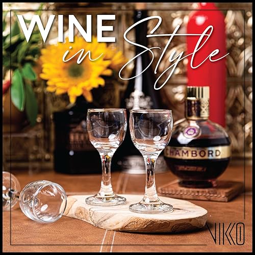 Miniatura 4 de Vikko Vasos de chupito de 1.75 onzas, juego de 12 vasos de licor pequeños con tallo, vasos de alcohol, vasos de barra de tequila duraderos para