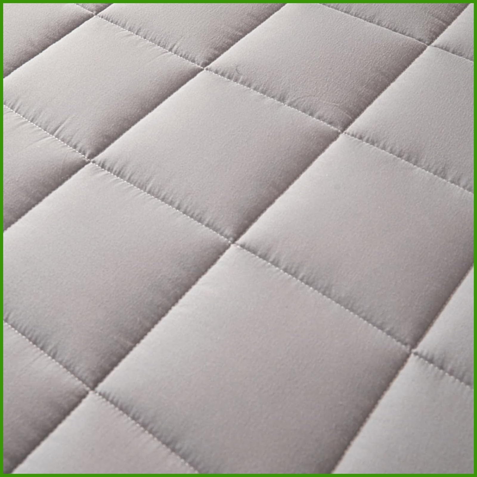 Coprimaterasso trapuntato personalizzabile con cerniera, grigio chiaro, adatto per letti da 120 x 190/160 x 190/120 x 200, 140 x 190 x 25 cm, perfetto per letti matrimoniali e singoli, morbido