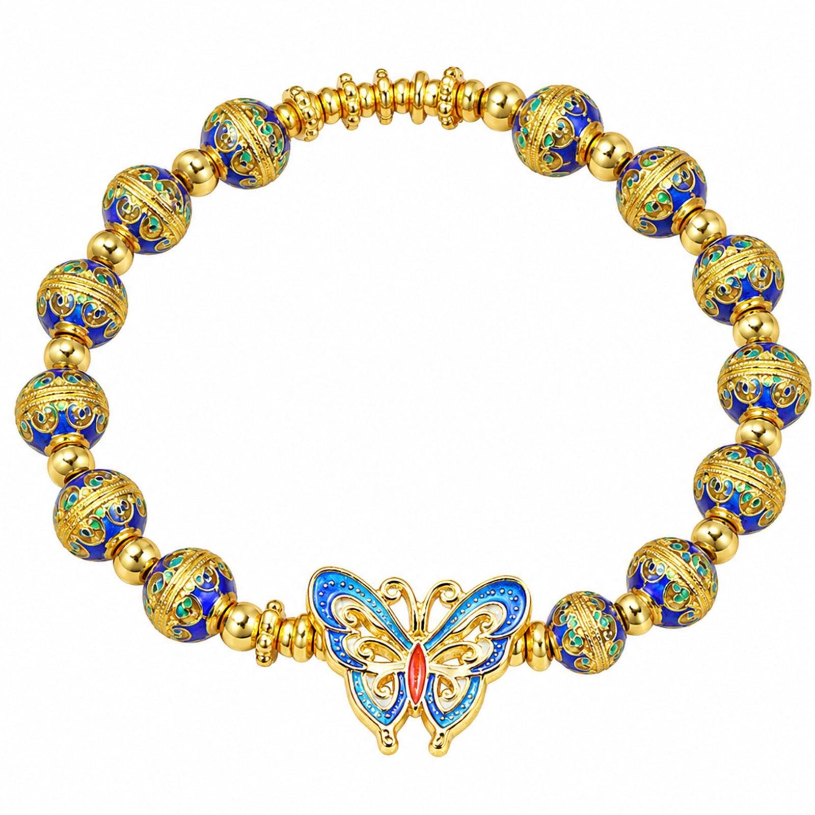 Bracciale Farfalla Blu, Gioiello Tradizionale Cinese