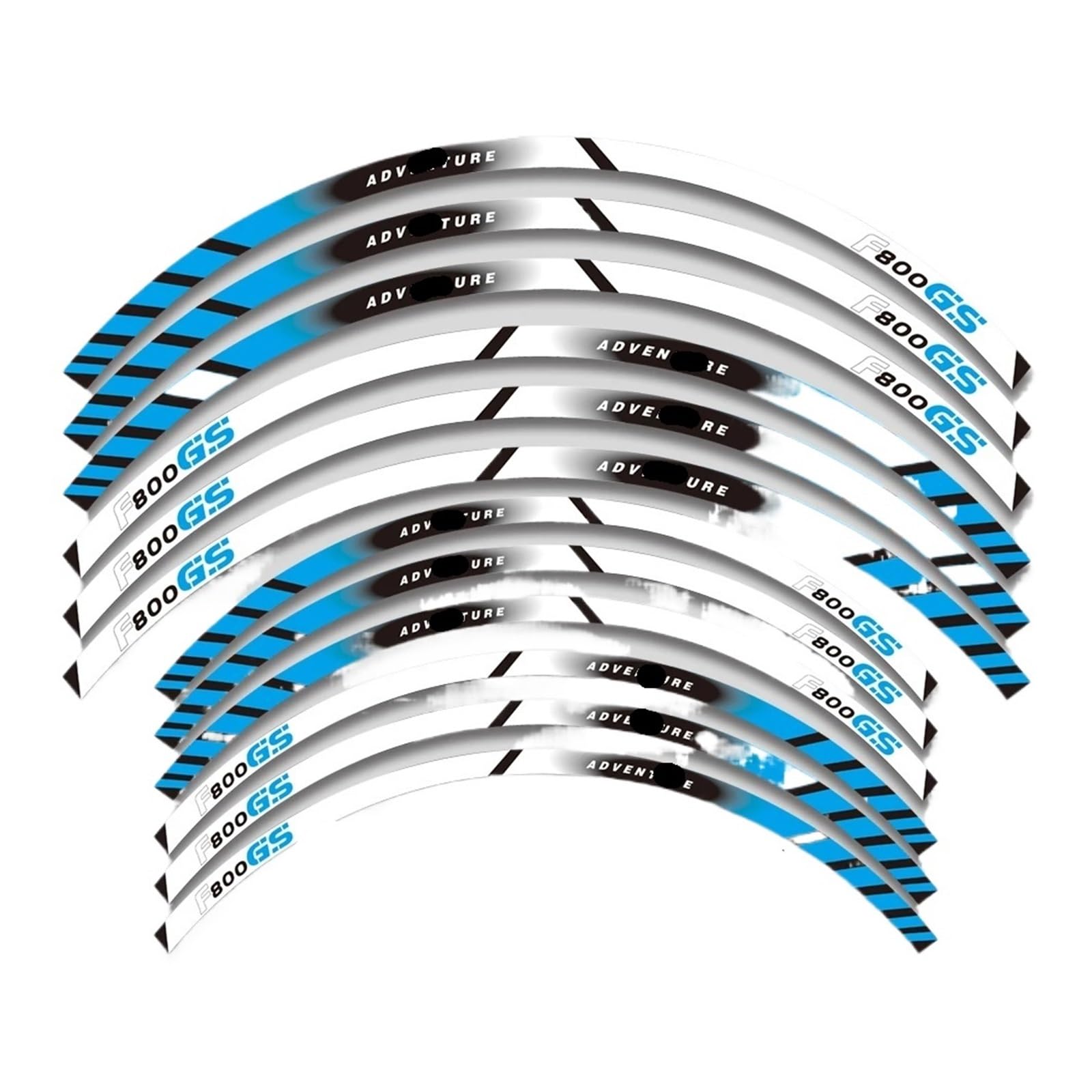 Reflective Sticker for B&MW F800GS F 800GS 800 for GS 21″17″ Motorcycle Wheels Sticker Rim Tire Reflective Stripe Accessories Decals Set