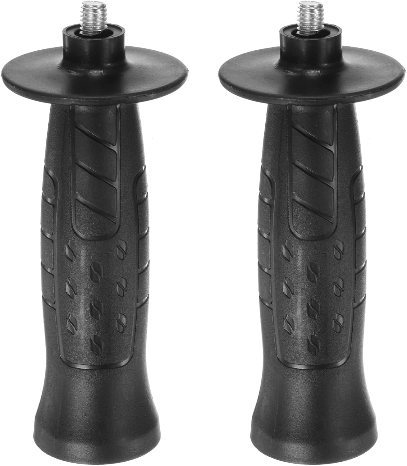 HARFINGTON 2pcs Angle Grinder Side Handle 8mm Thread 135mm Length Plastic Non-Slip Angle Grinder Handle Replacement Auxiliary Sander Handle Tool