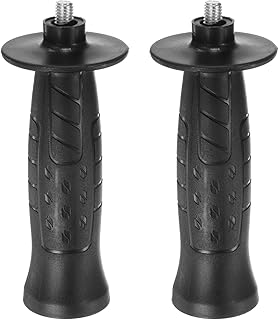 HARFINGTON 2pcs Angle Grinder Side Handle 8mm Thread 135mm Length Plastic Non-Slip Angle Grinder Handle Replacement Auxiliary Sander Handle Tool