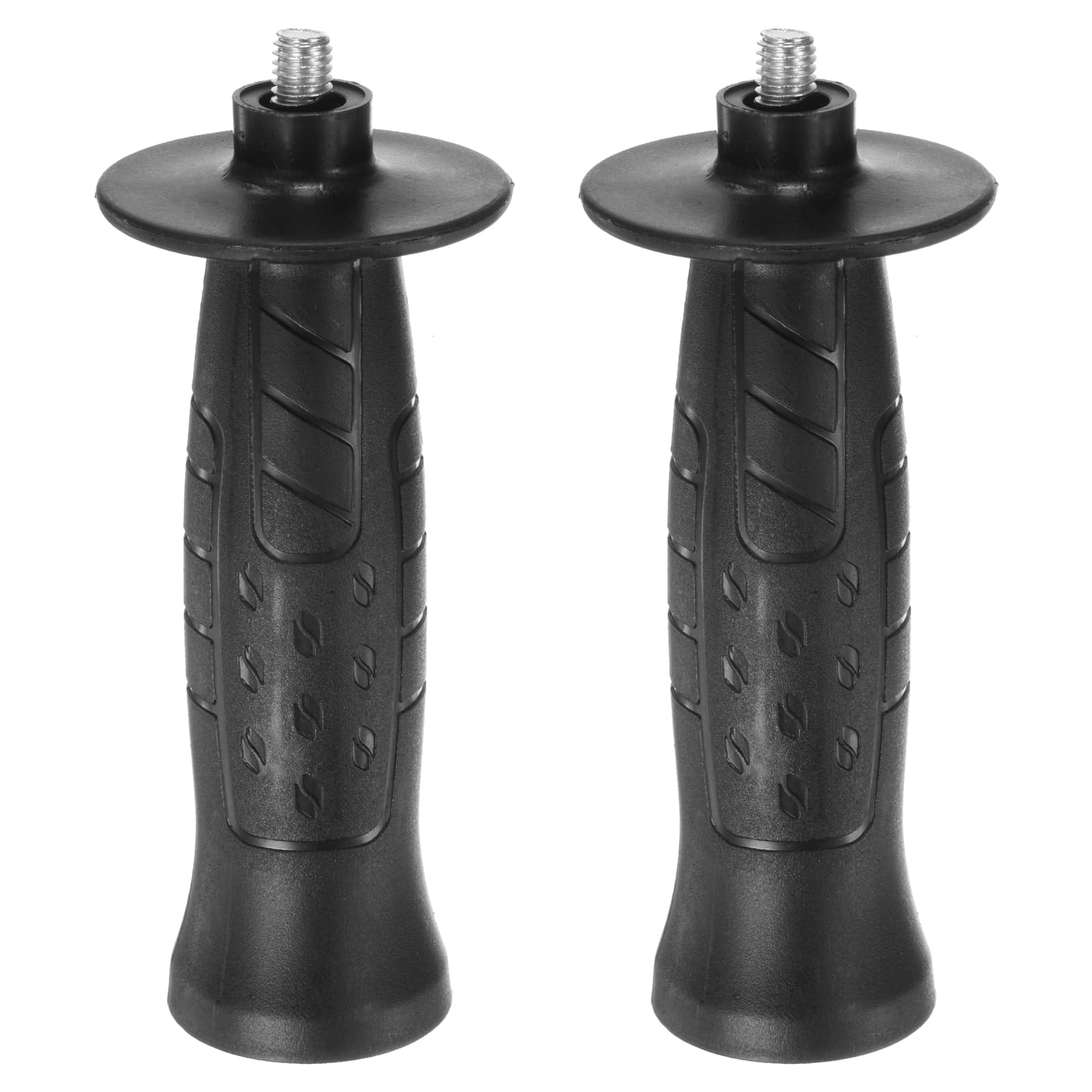 HARFINGTON 2pcs Angle Grinder Side Handle 8mm Thread 135mm Length Plastic Non-Slip Angle Grinder Handle Replacement Auxiliary Sander Handle Tool