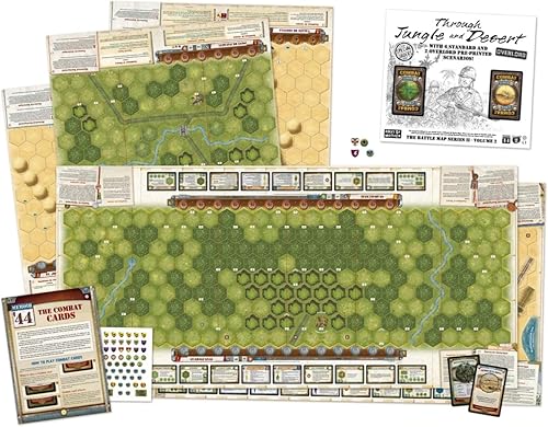 Memoir '44 Through Jungle and Desert Juego de mesa EXPANSIÓN Juego de batalla histórica en miniatura para adultos y niños A partir de 8 años 2