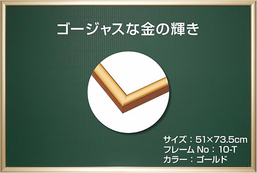 Epoch Corporation [Made in Japan] Aluminum Puzzle Frame, Panel Max Plus, Gold, 20.1 x 29.9 inches 51 x 73.5 cm Panel No.10-T, Includes 2 Backboards, Hanging Straps, Cell Cover, UV Protection,