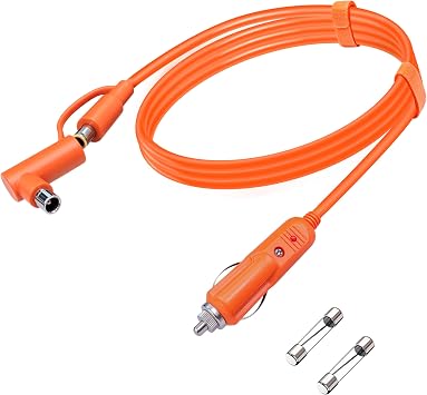 12V/24V Car Charging Cable for Jackery Power Stations Explorer 1000 V2 /600 Plus 1000 Pro 1000 Plus 1500 Pro 2000 Pro 2000 Plus 3000 Pro 240 290 300 500 550 20FT