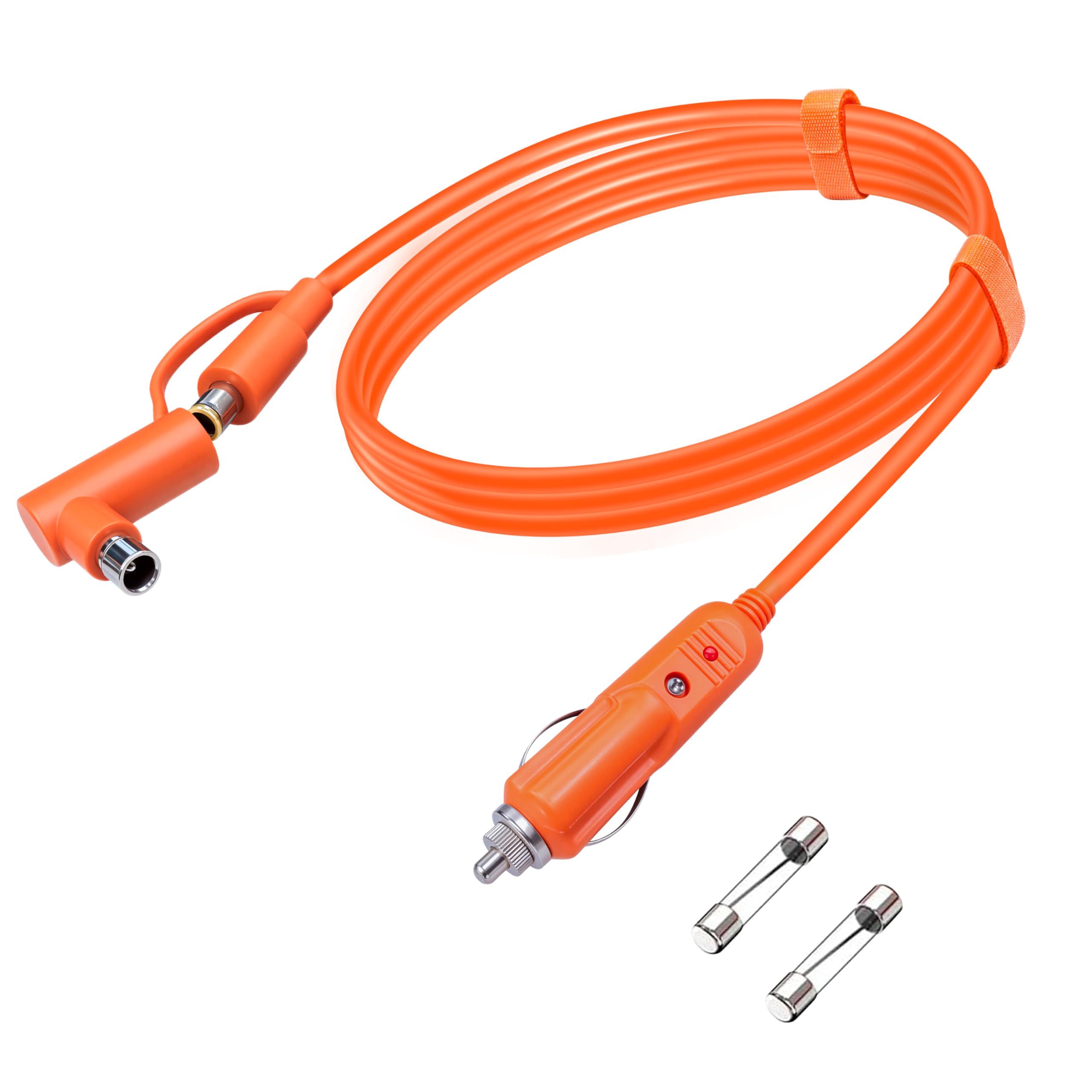 Cable adaptador DC7909 DC8020 de 12 V para coche, cable de carga de cigarrillos a DC7909 DC8020 con fusible de 15 A, compatible con Jackery/Anker/BLUETTI/Goal Zero Yeti/GRECELL/Westinghouse (20 pies)