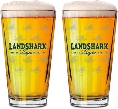 Boelter Landshark Lager Pint Glasses - Set of 2