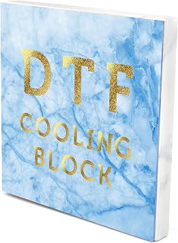 DTF Cooling Block Fast Cooling DTF Transfer Tool for DTF Film and Powder Kit, DTF Film for Sublimation and Heat Transfer Vinyl Accessories Blue