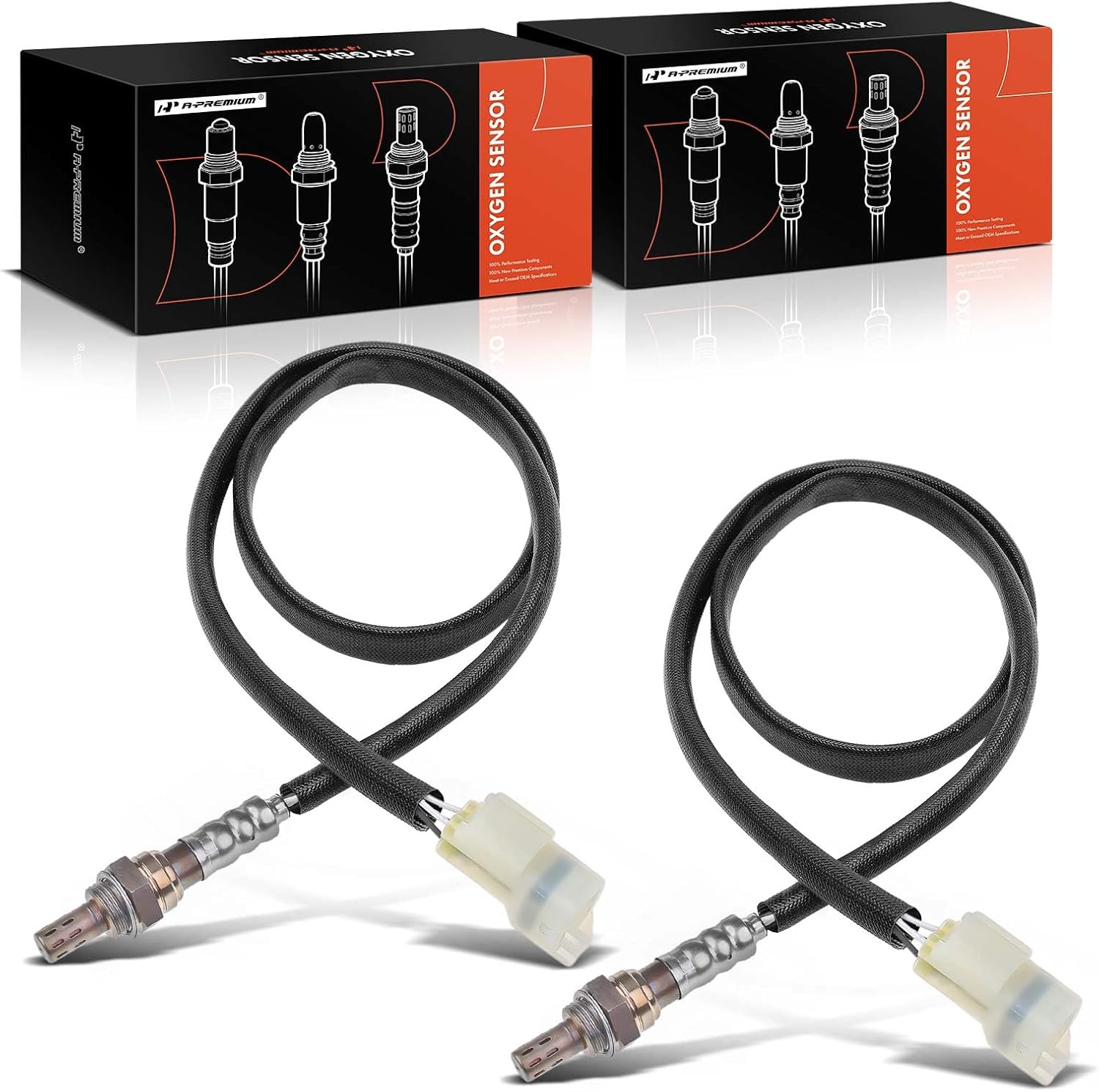 A-Premium O2 Oxygen Sensor Compatible with Suzuki Grand Vitara 1999-2000 V6 2.5L, Downstream Left and Right, 2-PC Set, Replace# 1821367D10