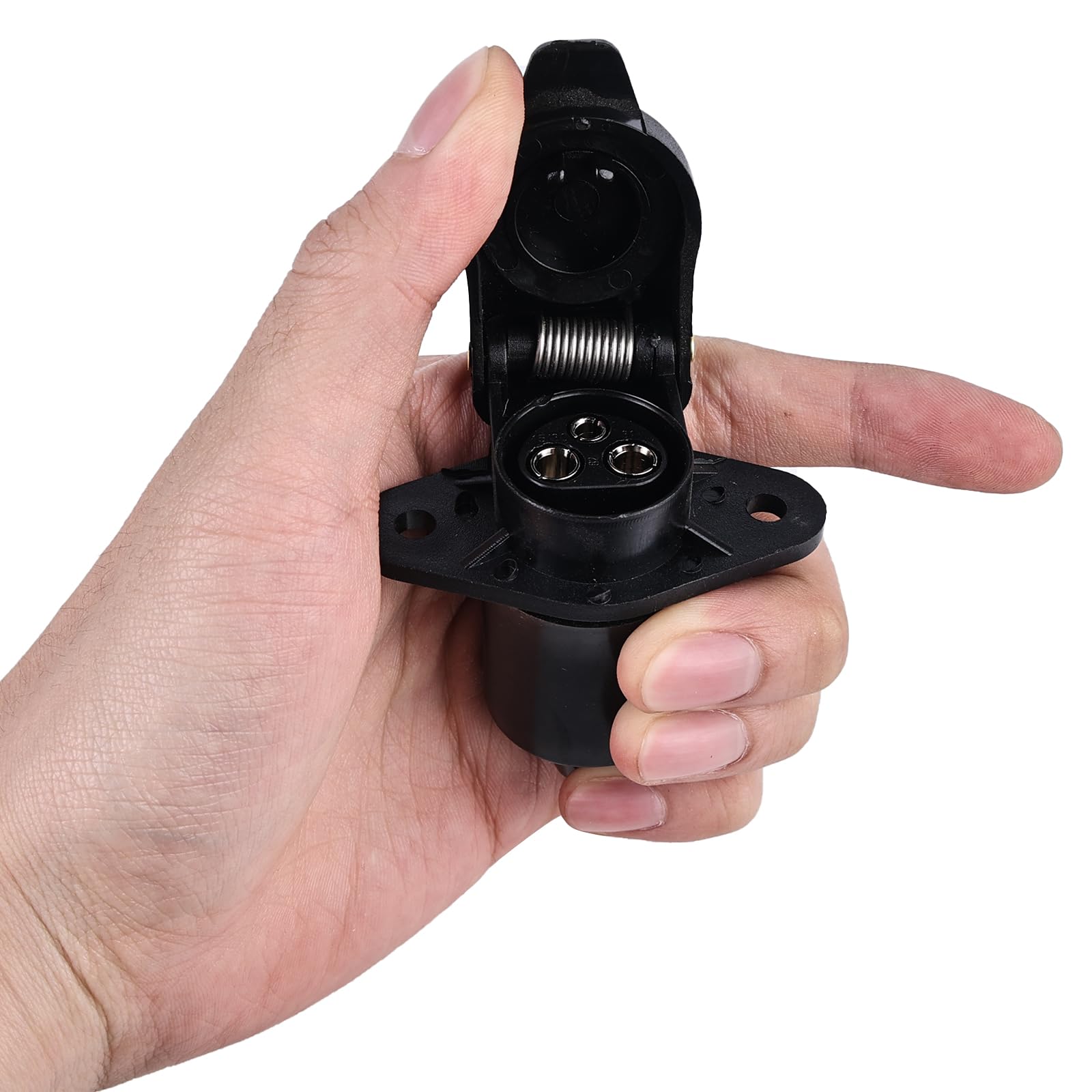 Spina E Presa Rimorchio 3 Poli 12V - 4 Pezzi Impermeabili Per Trattori - Foto 3