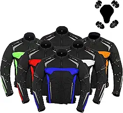 Jaqueta de motocicleta masculina impermeável CE blindada para motociclistas, casaco masculino e masculino.
