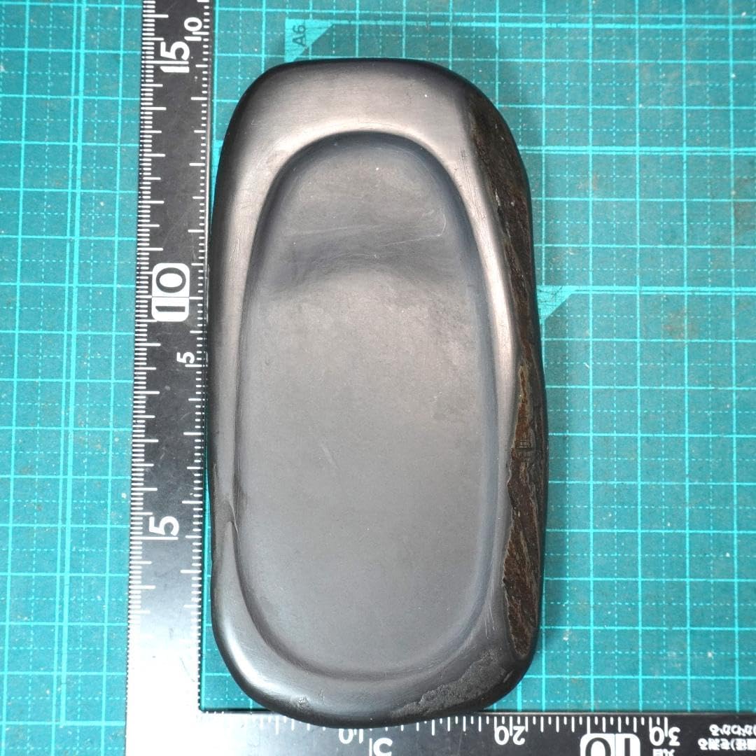 高価 .. 鍋倉山龍渓硯 清泉堂 三代目 深澤秀教 大型な硯 Z 書道