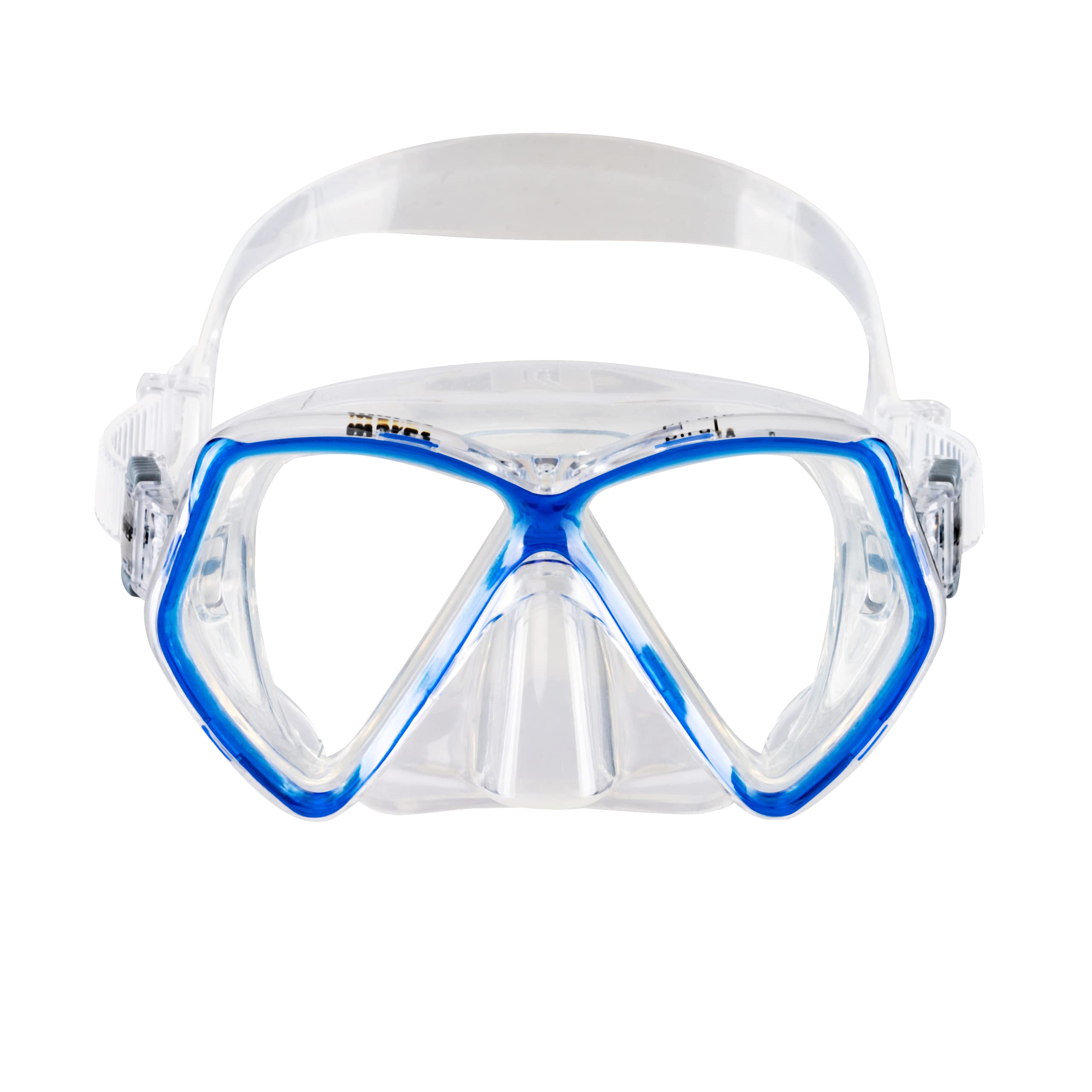 Mares Aquazone Ray-masker, snorkelmasker voor volwassenen, uniseks, transparant/transparant blauw