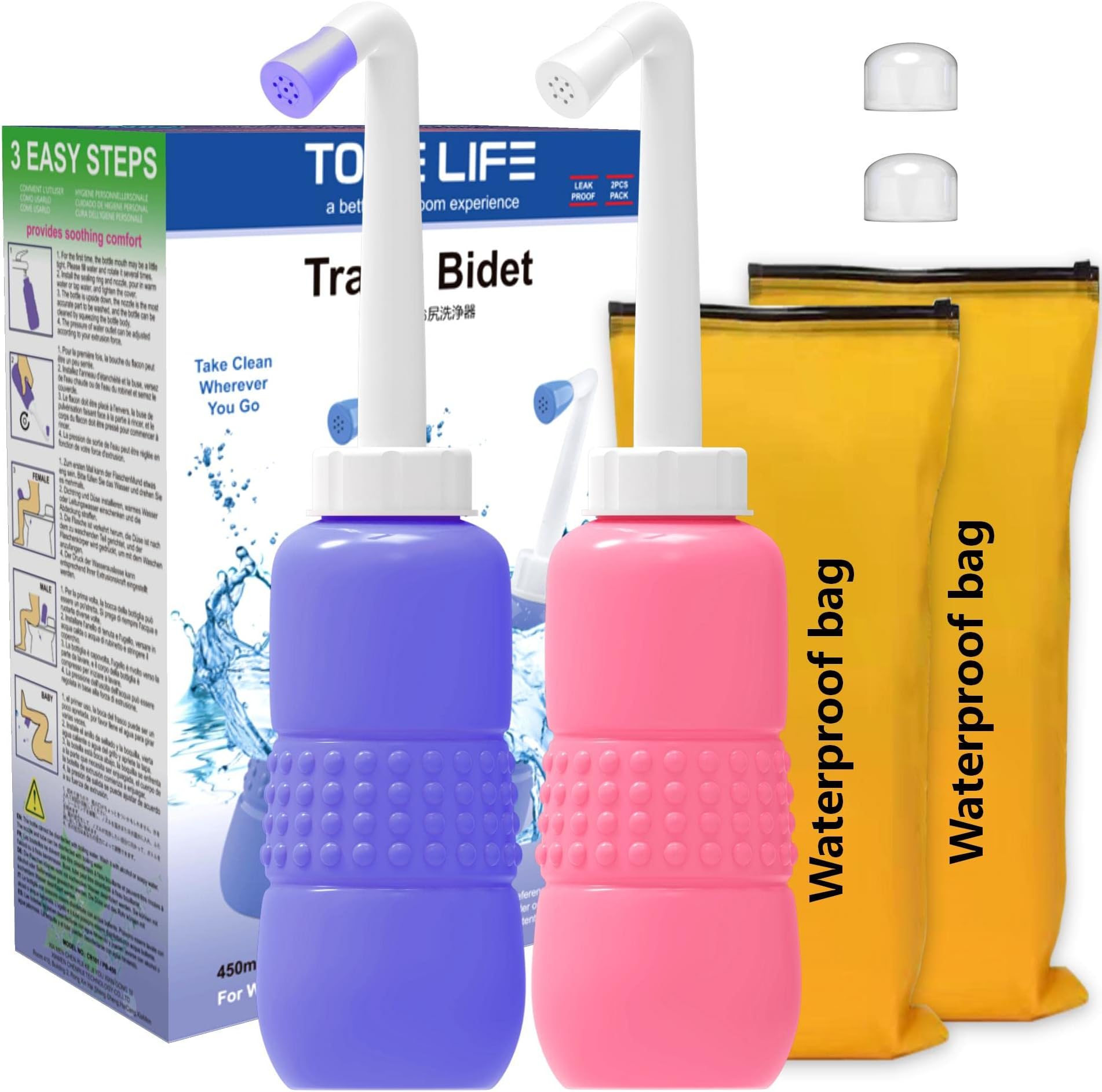 Peri Bottle 350ml for Postpartum Care,Portable Bidet for Travel,12oz Portable Travel Bidet for Baby, Women or Bedridden Patient for Perineal Recovery and Cleansing After Birth,Cloth Diaper Sprayer