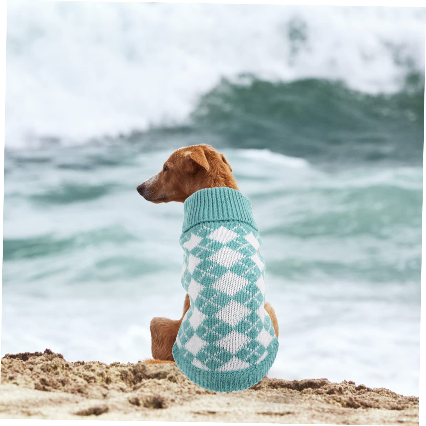 BESPORTBLE 4pièces Pull pour Animaux Vêtement Chaud à Carreaux pour Chiens Et Costume Et Hiver pour Petits Et Animaux
