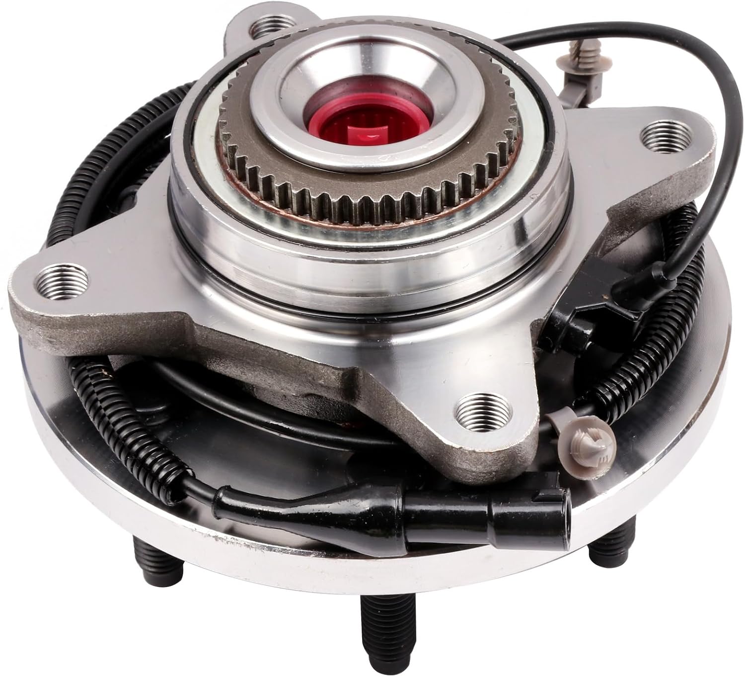 515119 4x4 Only Front Wheel Bearing and Hub Assembly compatible with 2009-2010 For Ford F-150 6 Lugs w/ABS