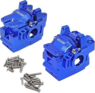 CODA RACING Alloy Front&Rear Differential housing Gear Box for Traxxas 1/10 4X4 Slash, Stampede, Hoss,Rustler 4WD VXL-Replaces Part 6880 6881