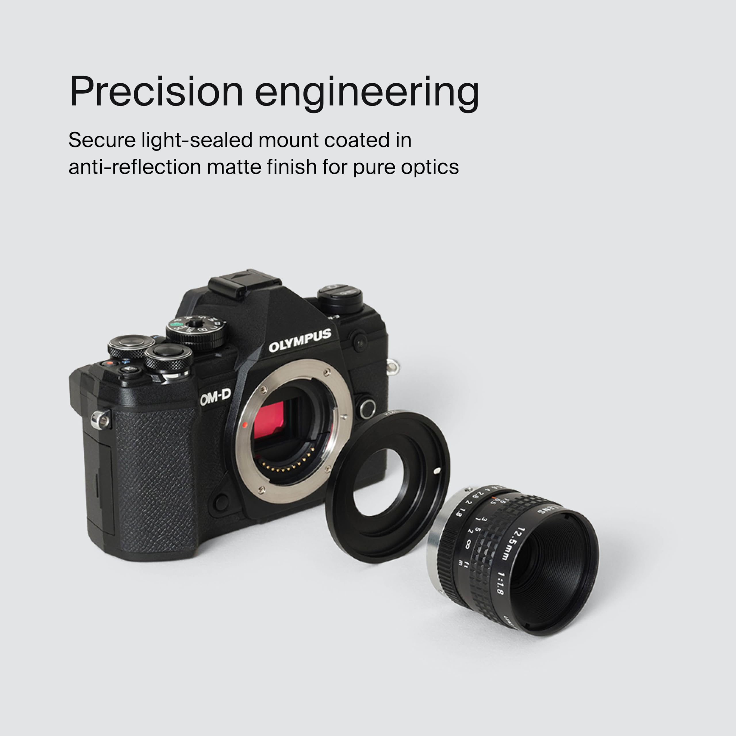 Urth Adaptador de Montura para Objetivo (Manual): Compatible con C-Mount Objetivo a Micro Four Thirds (M4/3) Cuerpo de cámara