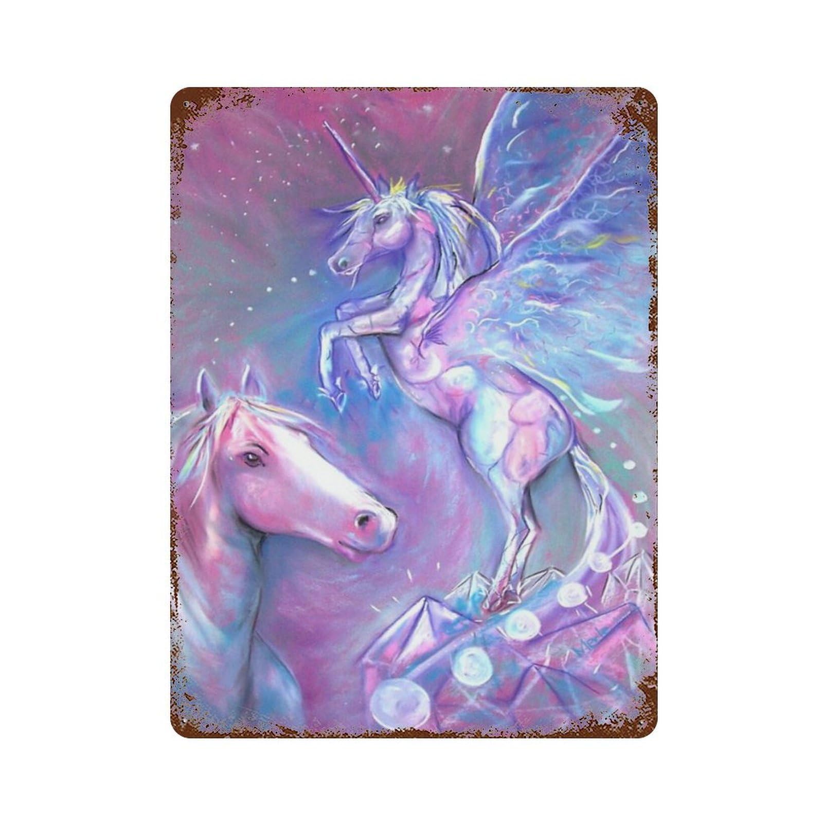 xiaoxiaoshen Unicorns (9) Wall Decor Art Metal Tin Poster Modern Home Decor Art Home Bar Shop Decorations Vintage Sign 40x30cm