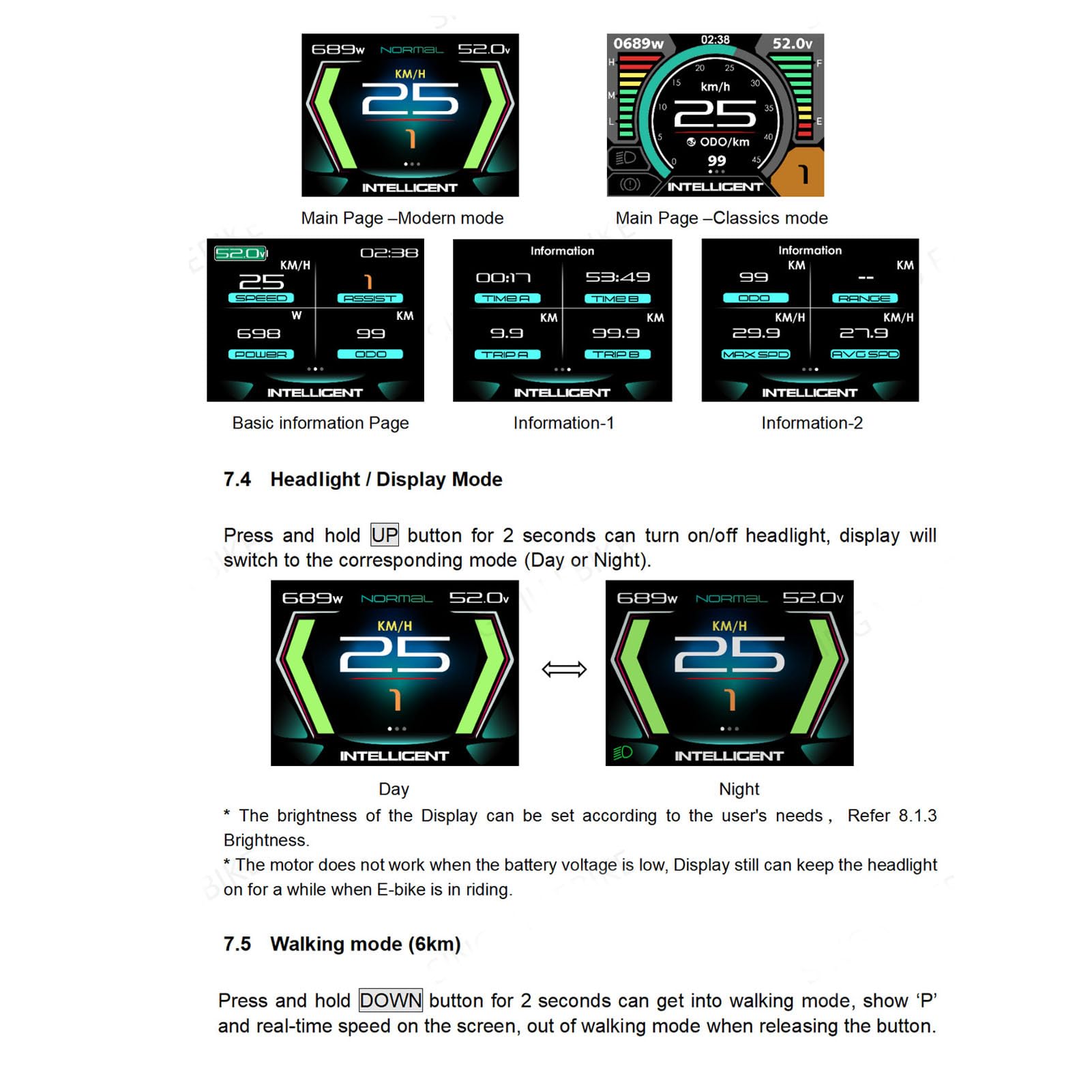 Visualizzazione Elettrica della Bici 600C, Schermo IP65 con il Protocollo della CAN per i Motori M500 M620, Pannello di Visualizzazione a 2,4 Pollici 48V 60V per il Pendolarismo