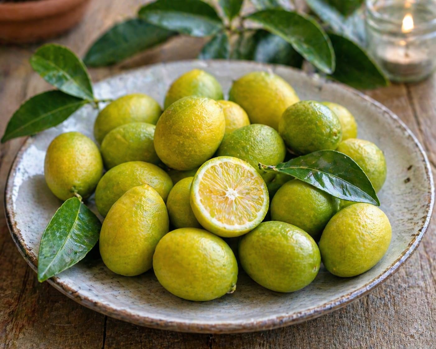 Italienische Limequat - Citrus x floridana, 70-100 cm, Exotischer Zitrusbaum, Pflegeleicht & Ertragreich, Ideal für Terrasse & Wintergarten