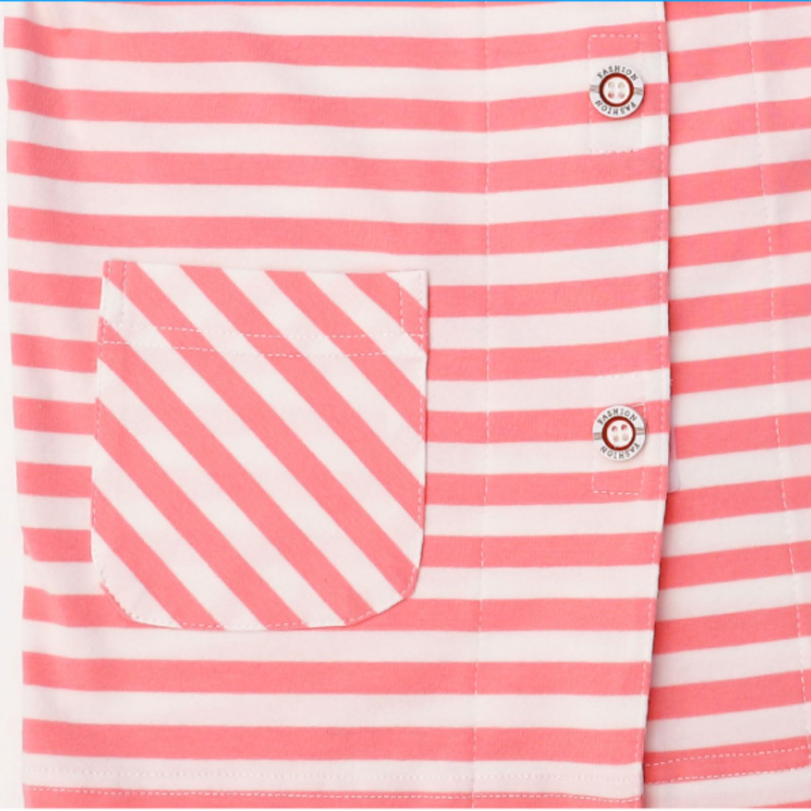 Cuidado de la ropa Ropa para el cuidado de niños con patrón de rayas, batas de algodón de estilo largo para pacientes, ayuda de enfermería postfractura, adecuadas para niños y niñas Bata de hospital