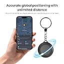 FETACA i-Tag Bluetooth Asset Tracker Keychain with Battery Backup | Track Keys, Pets, Bags & Valuables | iOS Compatible Only | Anti-Lost Finder with App Support gallery image