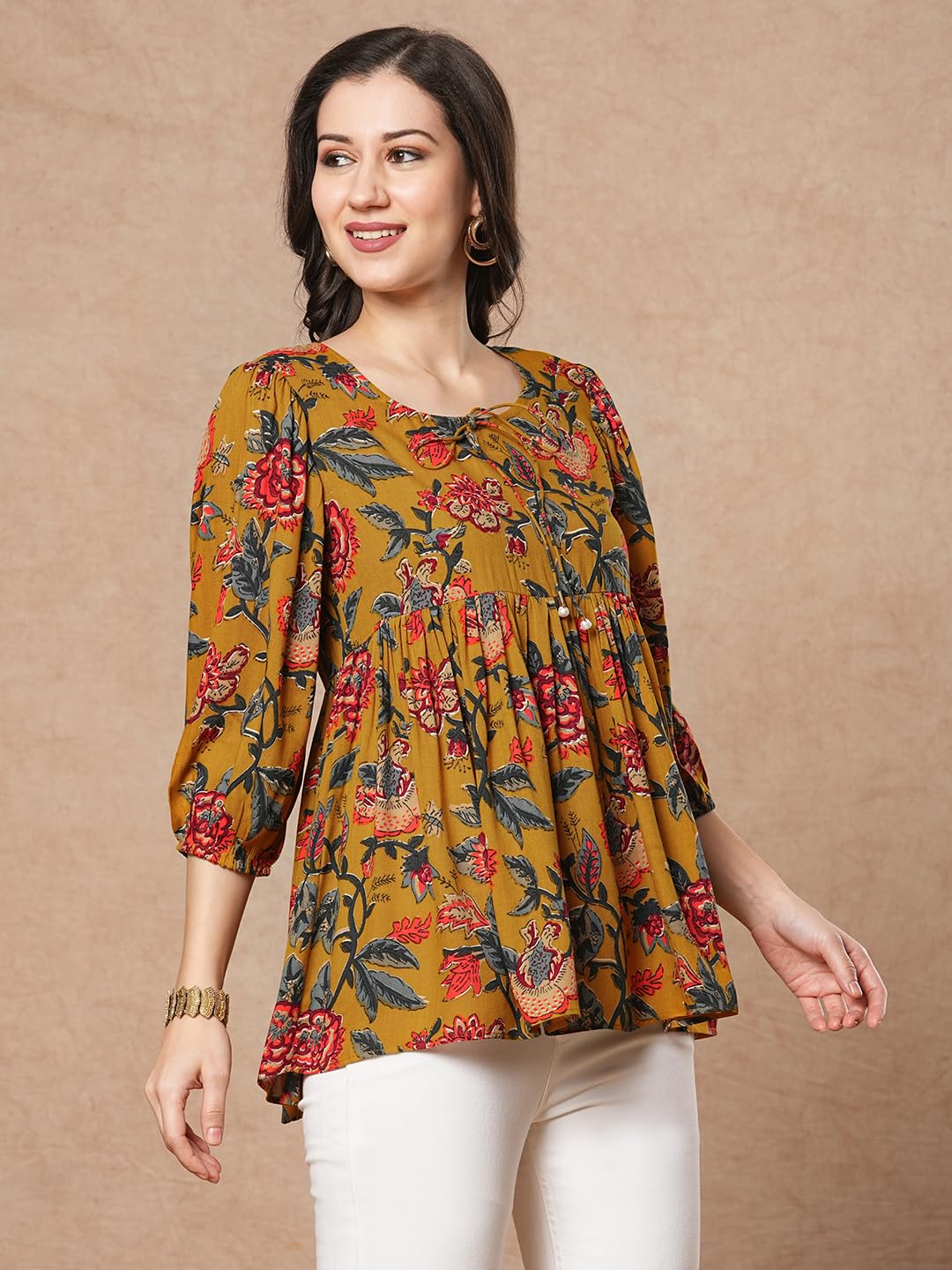 ANNI DESIGNER Shirt für Damen, Damenhemd, Hemd, Tops für Damen, normale Passform, formelle Hemden für Damen, Party-Western-Shirts für Damen, stilvoll, ausgefallene Hemden für Damen, bedruckte Hemden.