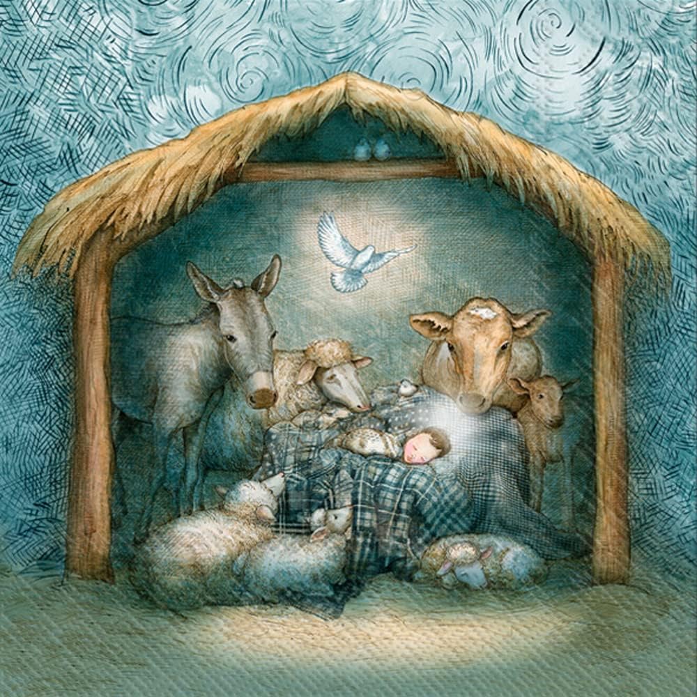 20ct 13x13 Christmas Napkins for Decoupage Angel Christmas