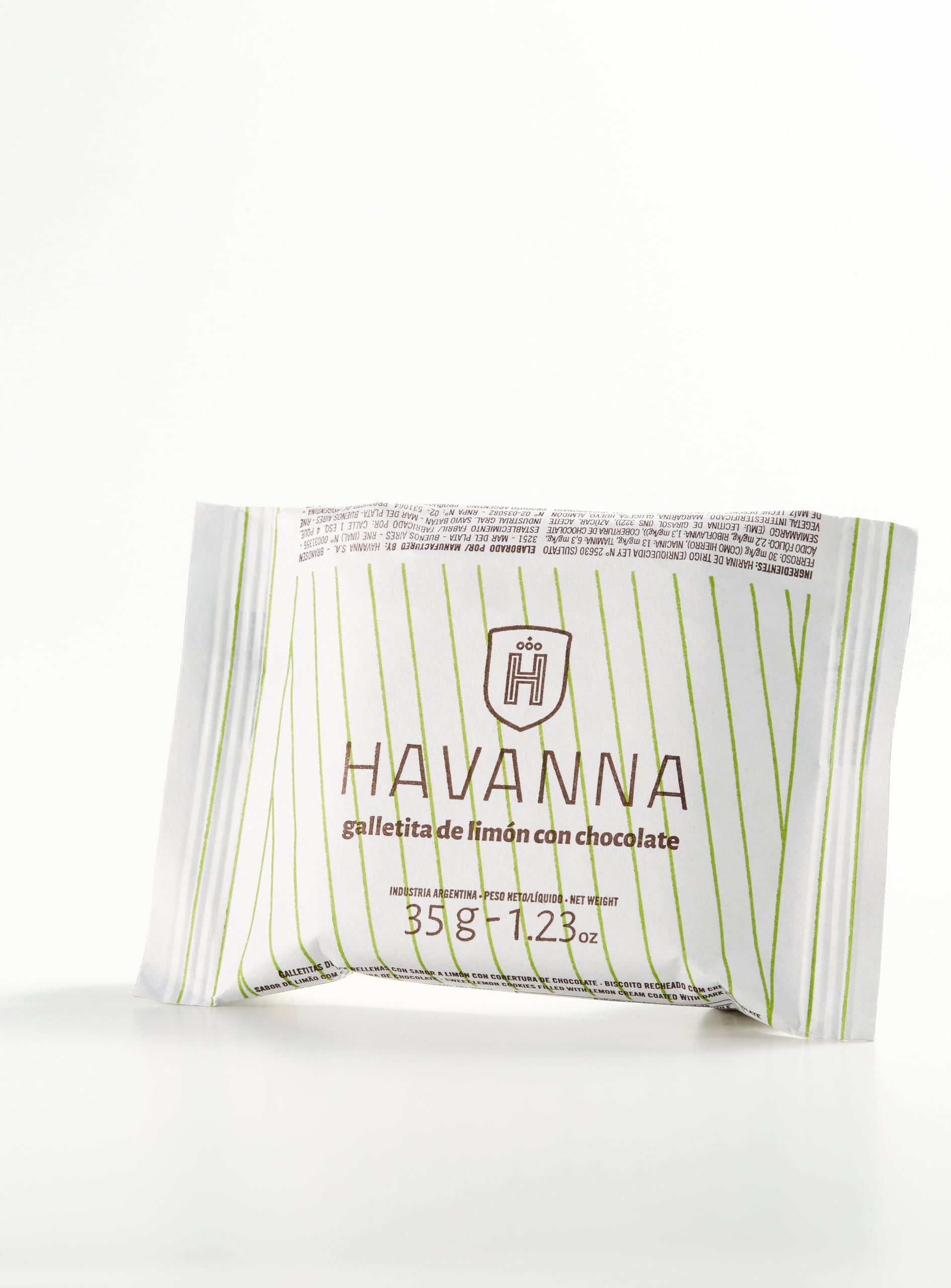 Havanna | Biscottini al Limone Ricoperti di Cioccolato | Biscotti Ricoperti e Ripieni di Crema Delicata | 12 unità | 420 g
