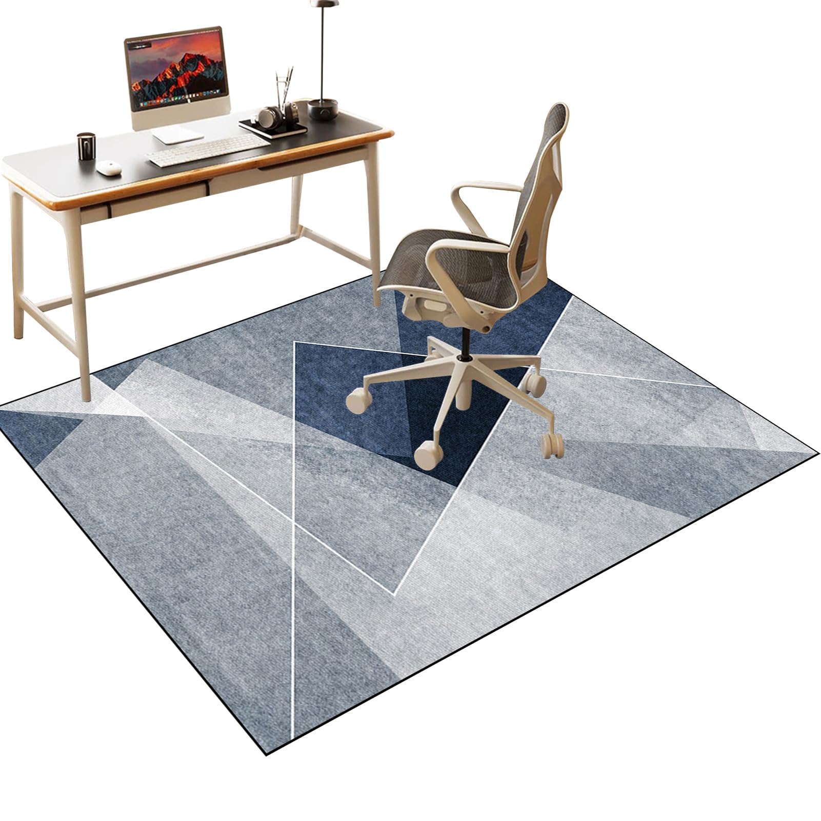 Floor Protection Mat, Office Chair Mats, Rolling Chair Mat, Carpet Protector, Computer Gaming Chair Mat, Desk Chair Mat Rug, Chair Underlay 100 x 120 cm - for Hardwood Carpeted Wood Laminate Floors