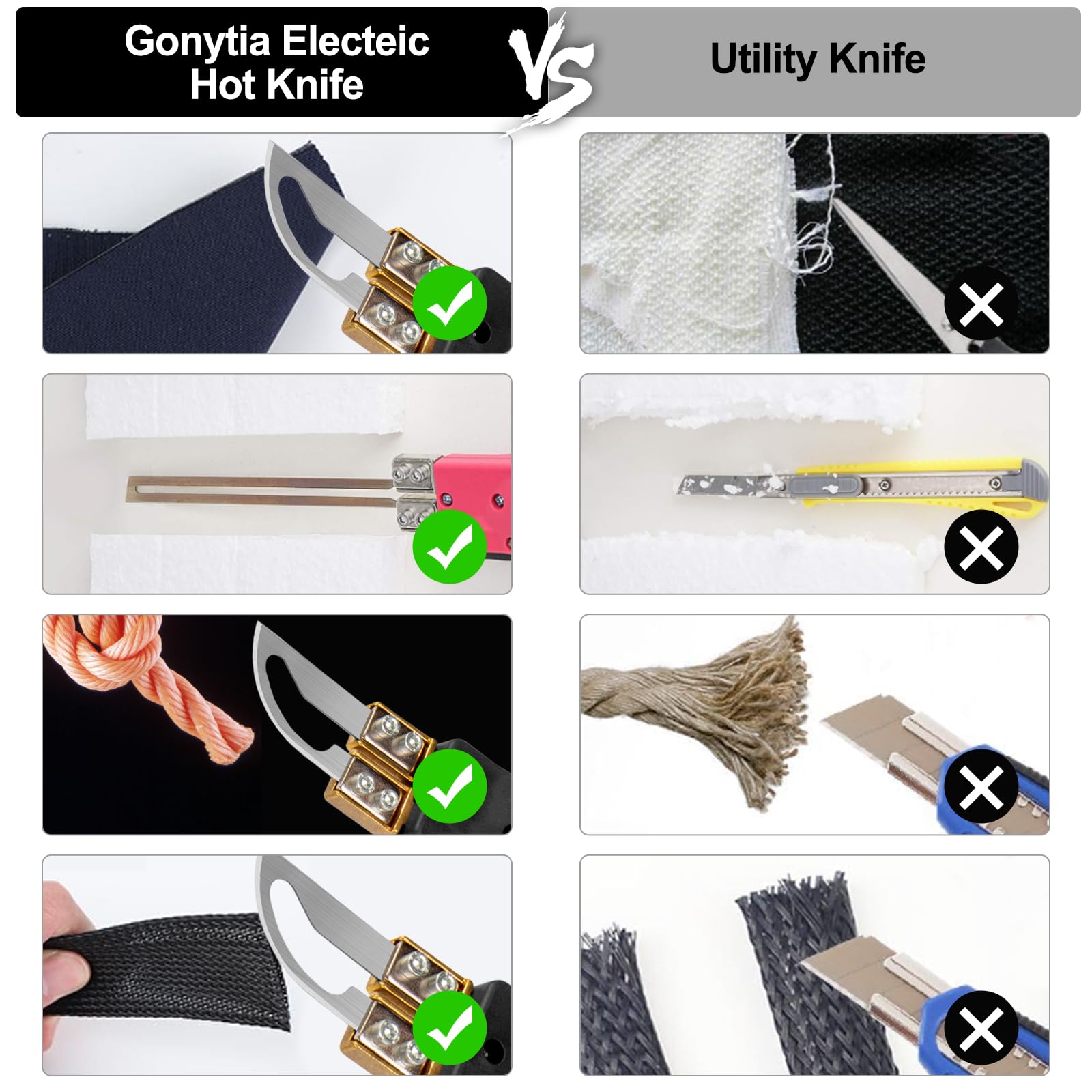 Teodute Styroporschneider 300W - Elektrischer Schaumschneider Mit 3 Klingen 0-600°C