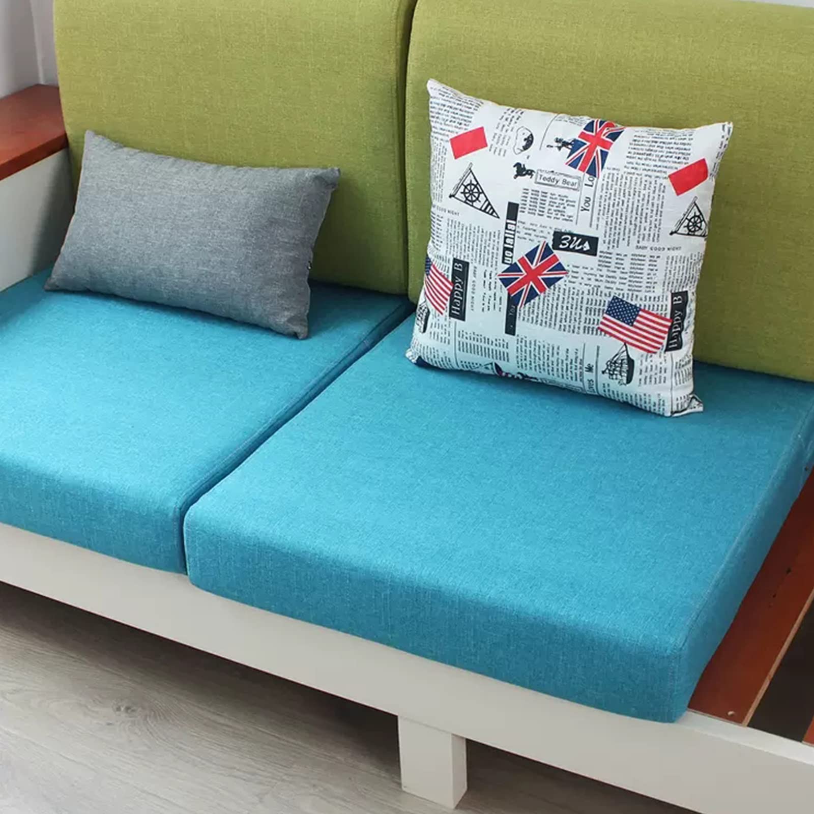 Cuscino Per Panca Interno/esterno - 106,7x45,7 Cm, Antiscivolo, Resistente All'acqua, Colore Verde