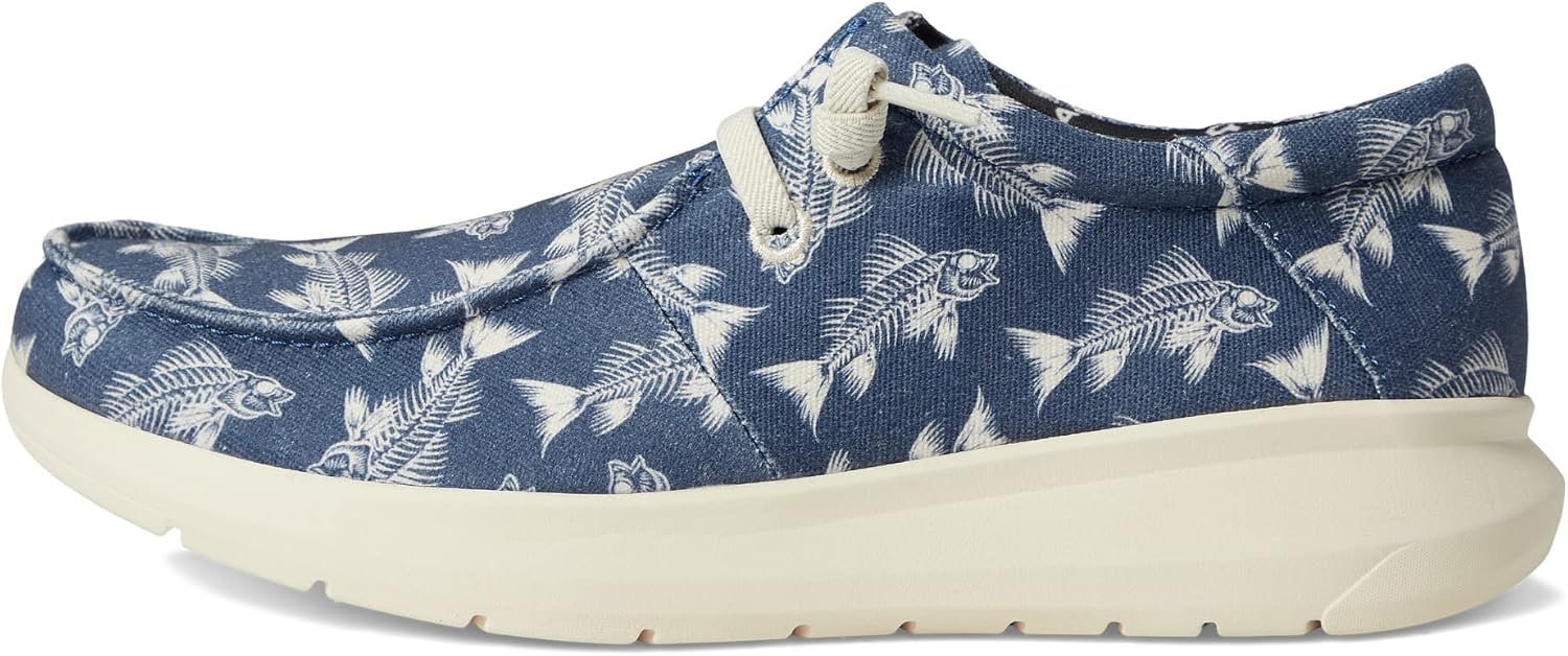 ARIAT メンズ Hilo ストレッチスニーカー, ボーンフィッシュ ブルー, 10