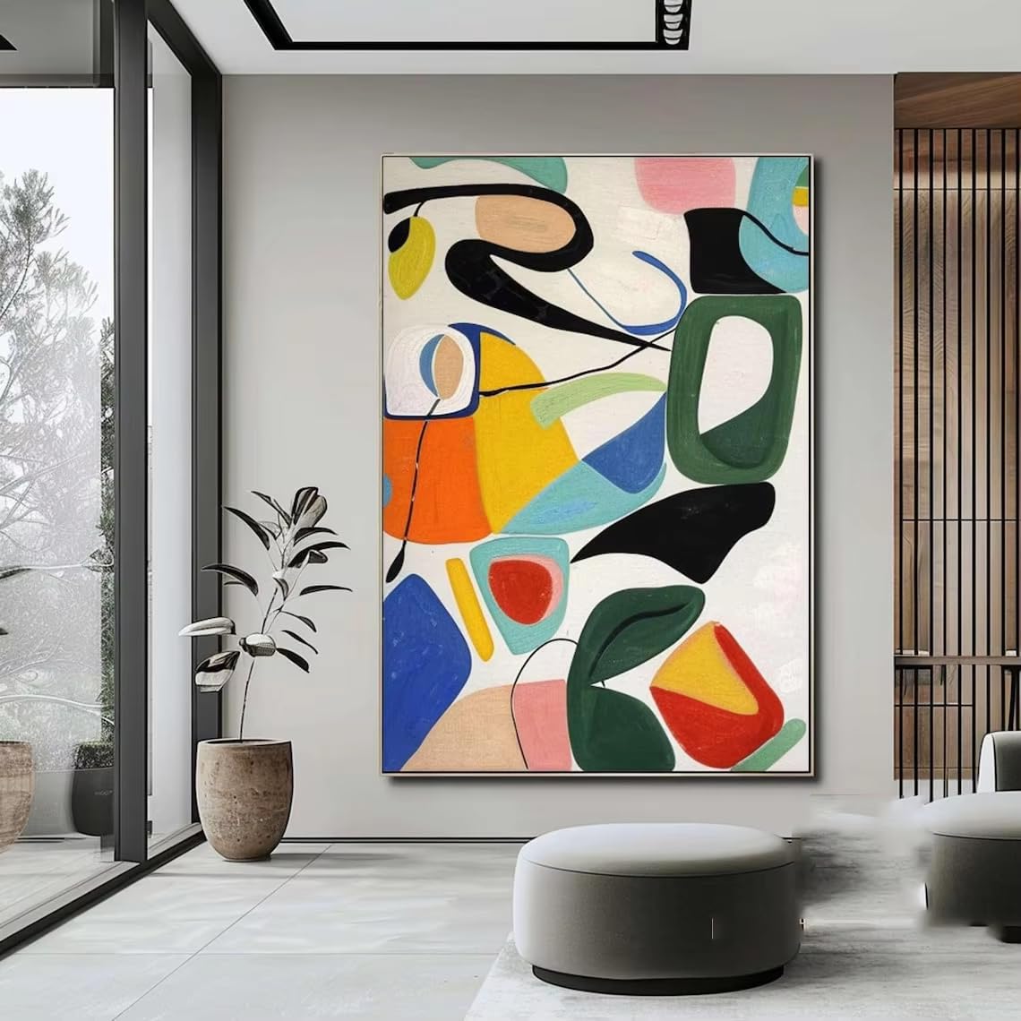 DFZEWKI Abstract Canvas Art Large Canvas Wall Art Modern for Living Room Home Decor(60x80cm(24x31in)/No frame)