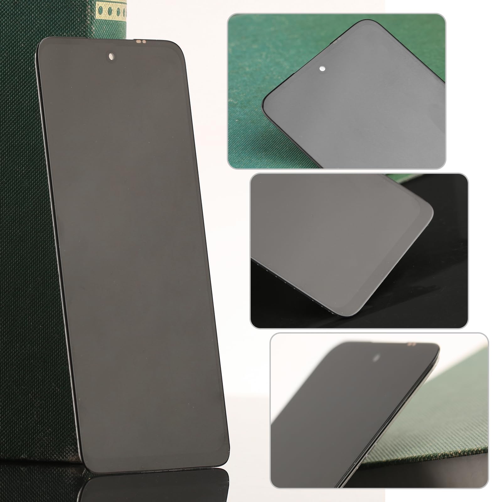 Para Motorola Moto G32 Pantalla Reemplazo para Motorola Moto G32 XT2235-2 Pantalla Táctil LCD Digitalizador de Repuest Asamblea con Herramientas de Reparación(Negro sin Marco)