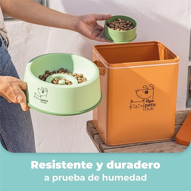 Foto 5 de 7 de VIGAR - Contenedor para Pienso - Colección Pets Club - 23,5 x 16,5 x 26 cm - 5 l - Pequeño