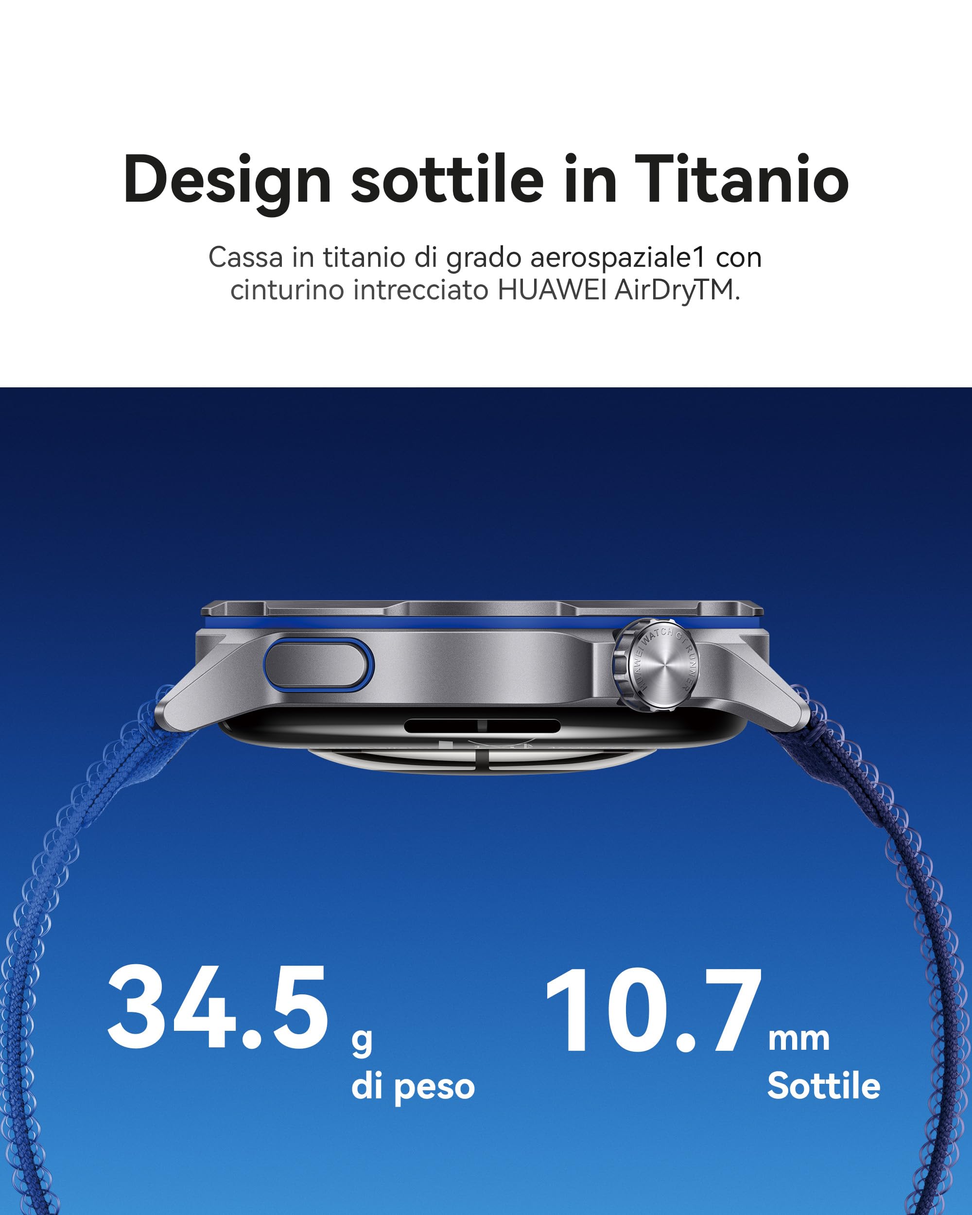 HUAWEI WATCH GT Runner 2 Smartwatch per Uomo, fino a 14 Giorni, Modalità Maratona, Monitoraggio della Salute, HRV, ECG, SpO2, Monitoraggio del Sonno, GPS, Pagamenti NFC, iOS e Android, Nero