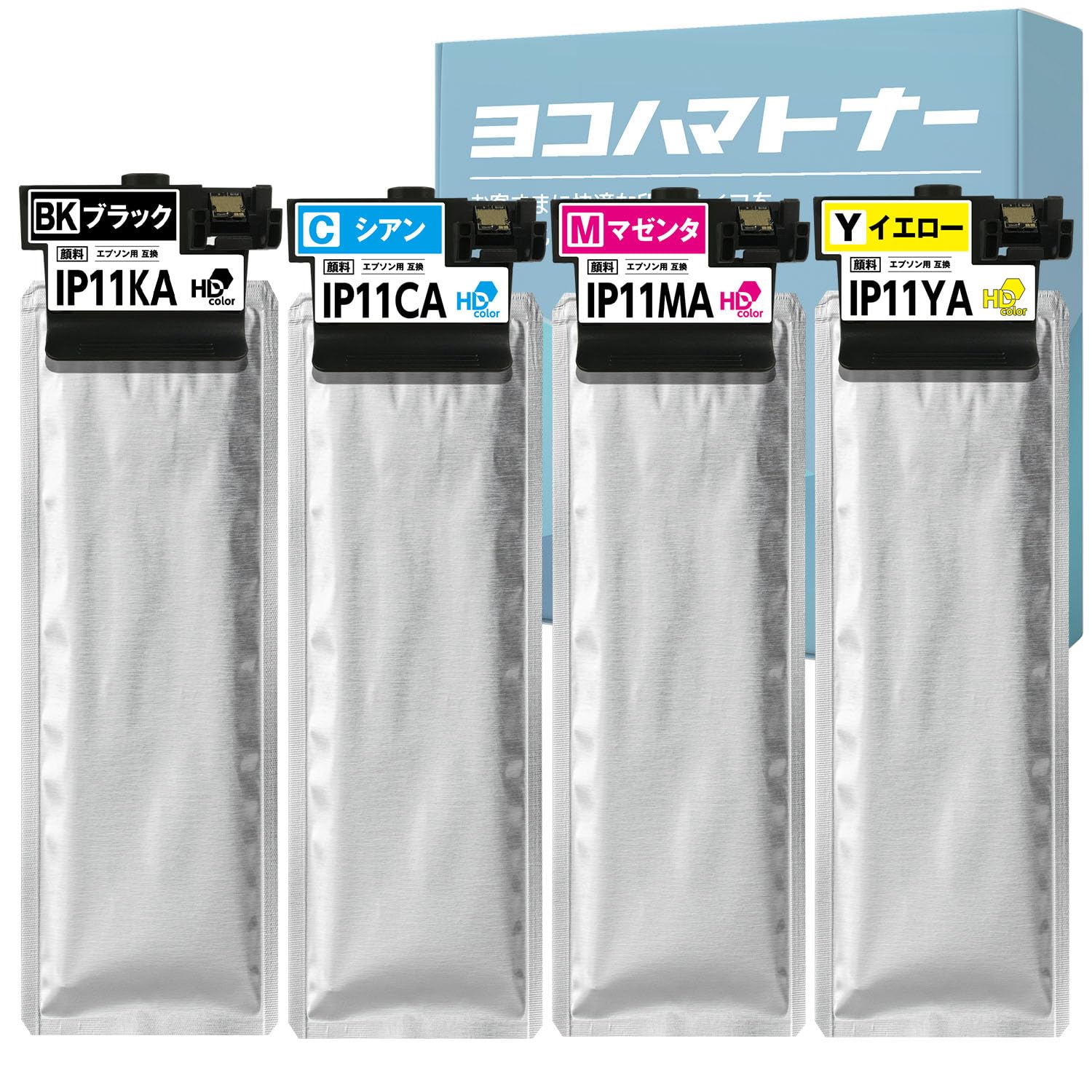 大容量　EPSON IP11シリーズ トナーカートリッジ 4色セット Amazon.co.jp: 【横トナ】エプソン(EPSON)用 IP11Aシリーズ IP11A-4CL