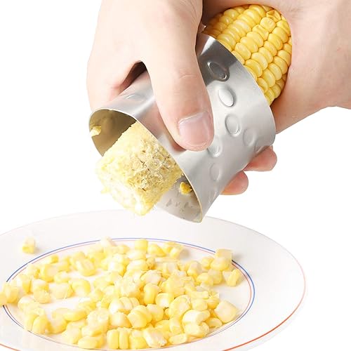 Miniatura 3 de Cortador pelador de maíz de acero inoxidable para cocina casera con hoja dentada