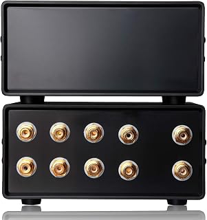 Nobsound Stereo 1-IN-4-OUT RCA Audio Splitter/Switcher Selector Passive Preamp