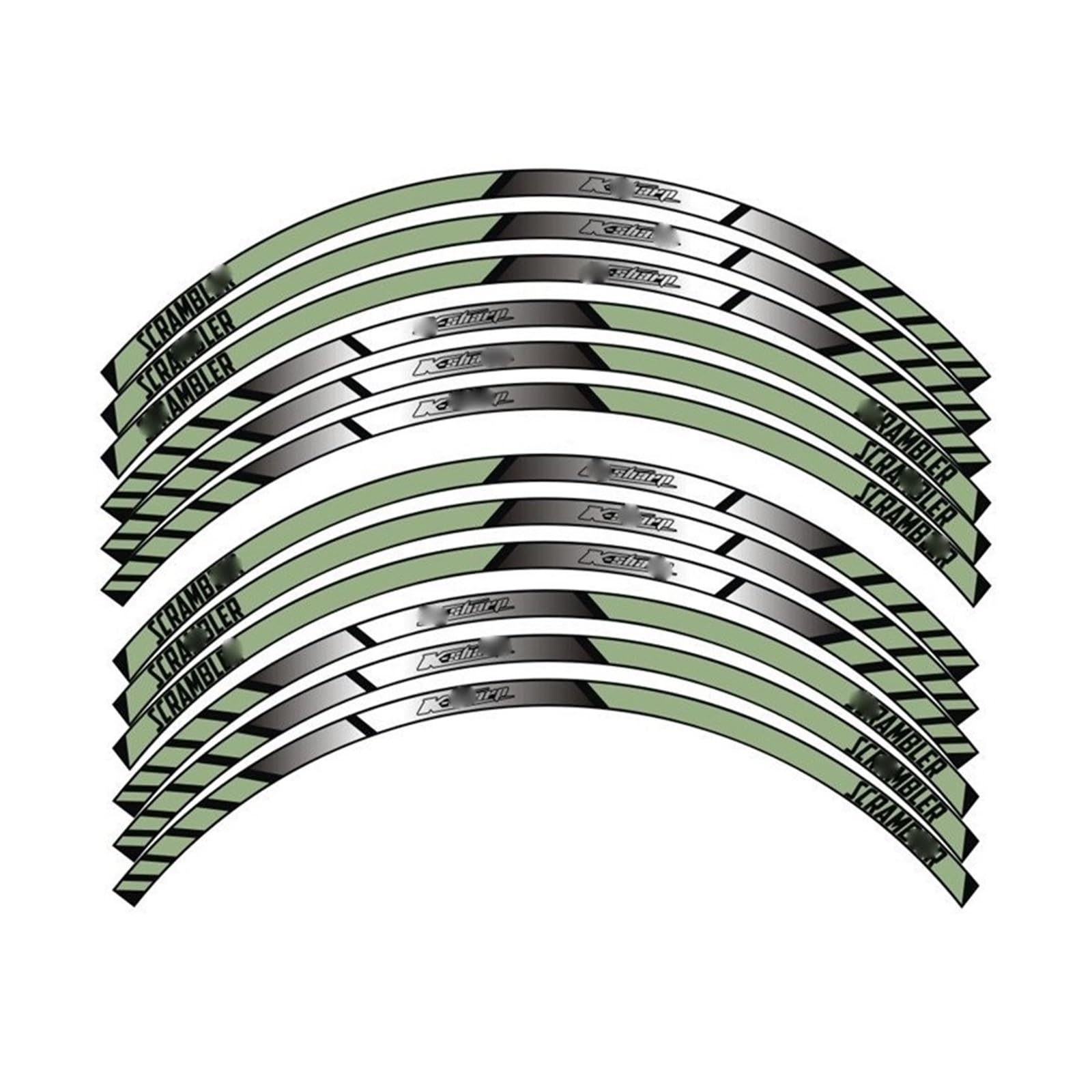 Motorcycle Wheel Decals Reflective Stickers Rim Stripes for D&UCATI for Scrambler(7)