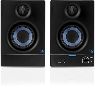 Audio Array AM-S2 | 3.5" Studio Monitor Speaker Pair | 50W RMS with Bluetooth 5.0 | Fiberglass Woofer &amp; 1″ Silk Dome Tweet...