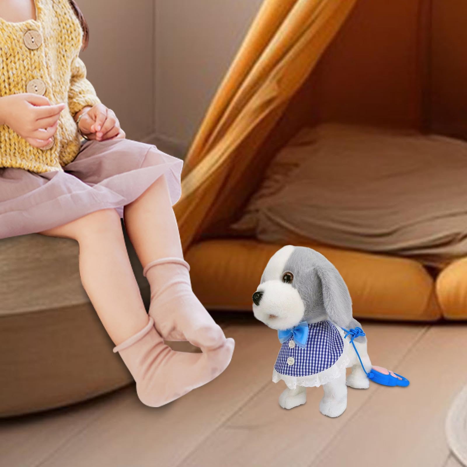 Gatto Elettronico Interattivo, Adorabile Peluche, novità, Giocattolo Educativo Realistico per La Prima Infanzia, Animale di Peluche, Giocattolo, Stile G