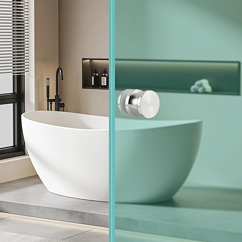 Miniatura 6 de Alise Manija de puerta de ducha, perilla para puertas corredizas de ducha, perilla de acero inoxidable sólido SUS304 resistente, piezas de repuesto