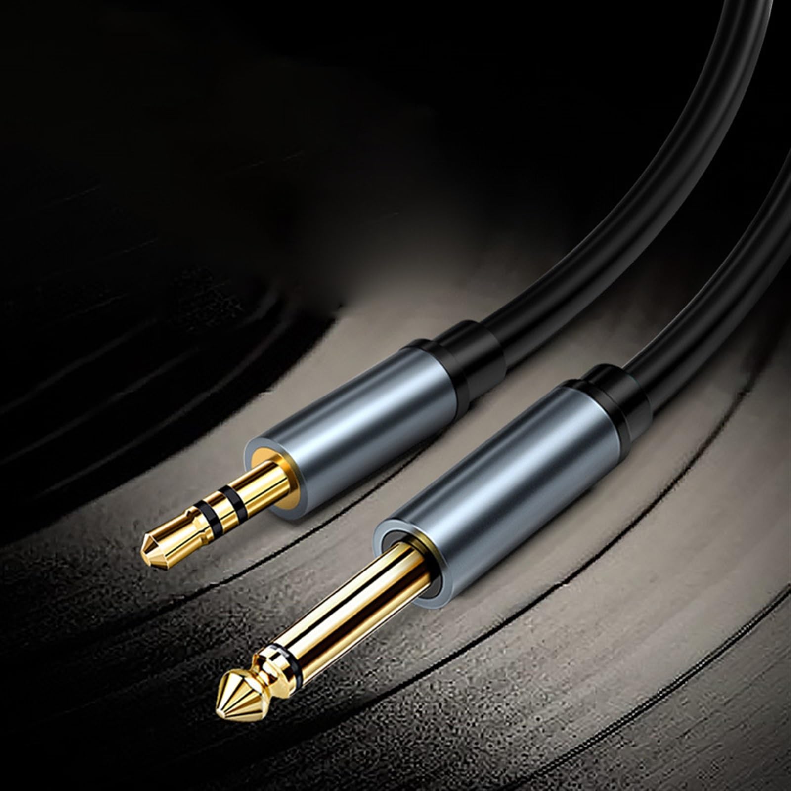 kabel audio do gitary 3,5 Do 6,5 Kabel Audio Gitara Elektryczna Pianino Elektryczny Wzmacniacz Głośnika Perkusyjnego (Color : 1 meter)